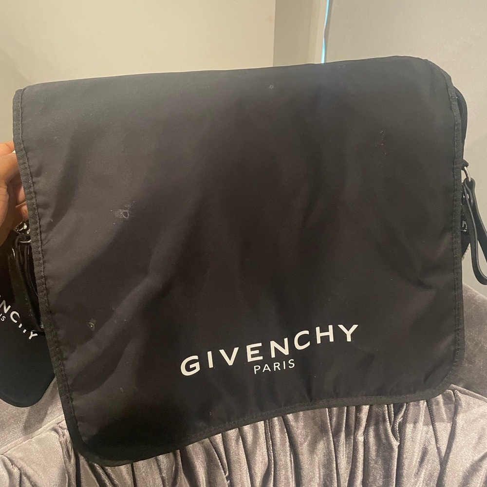 Givenchy logo diaper bag